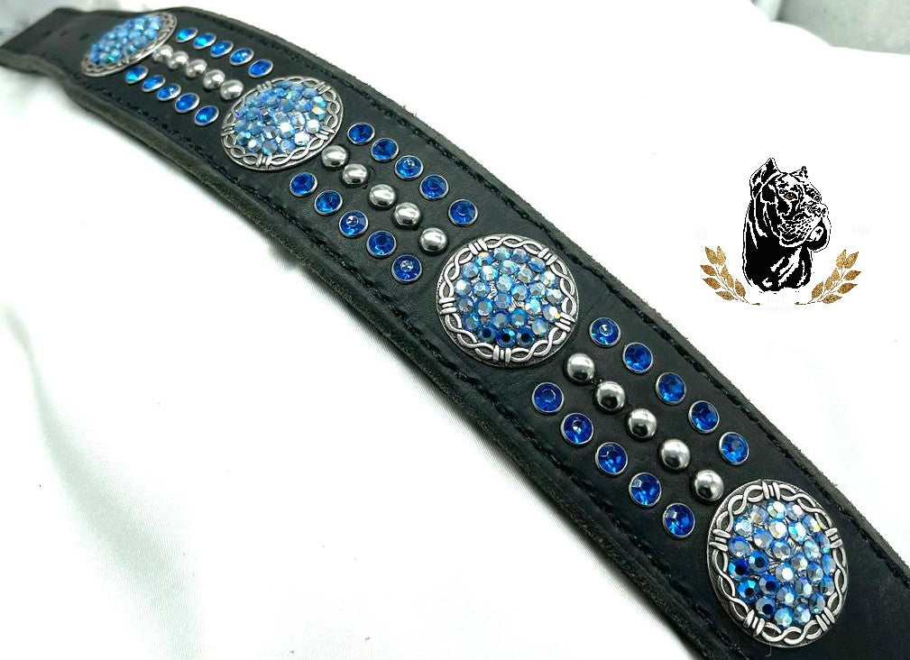 Sapphire Blue Dog Collar