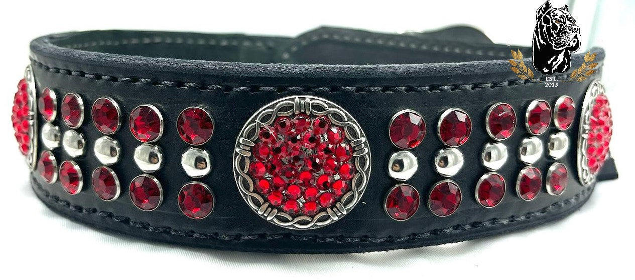 Ruby Red Dog Collar