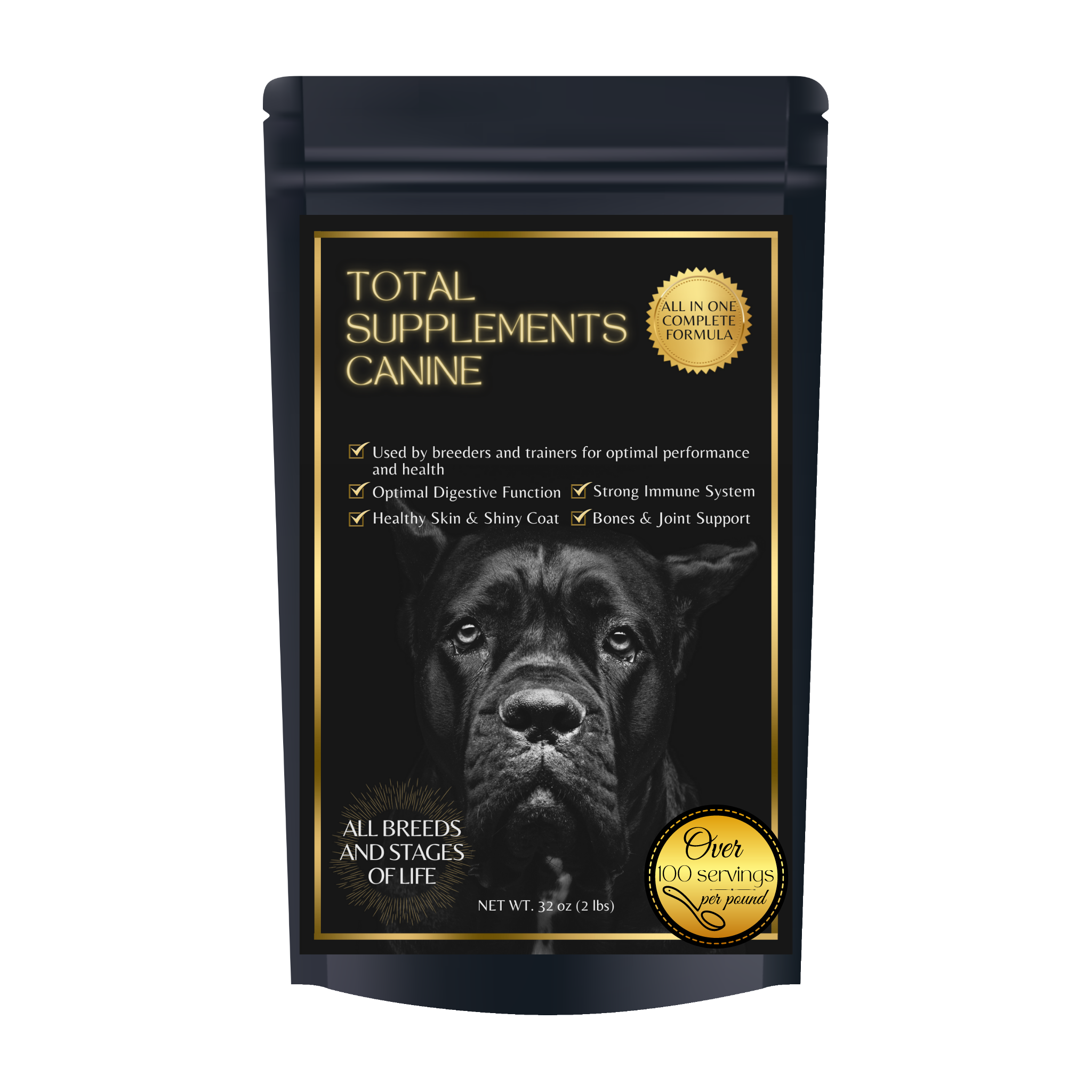 Canine food outlet supplements